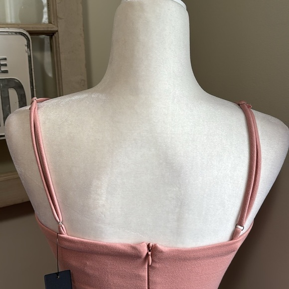 Lulus Drinks On Me Mauve Pink Sleeveless Pleated Bodycon Dress NWT - Picture 13 of 16